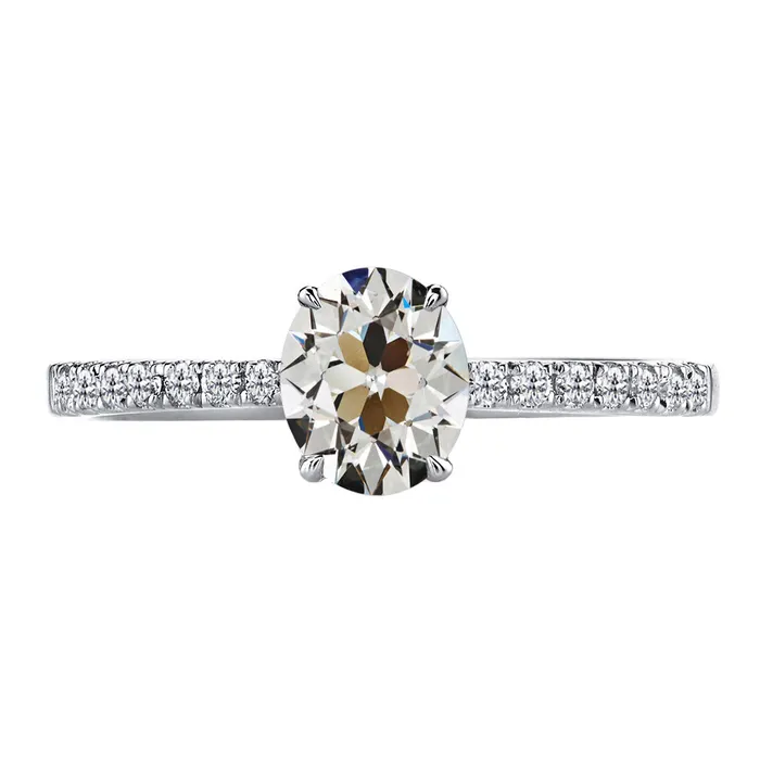 4 Carats Oval Round Real Diamond Old Miner Solitaire With Accent Ring HarryChadEntcom Rings 4 Carats Oval Round Real Diamond Old Miner Solitaire With Accent Ring HarryChadEntcom Rings
