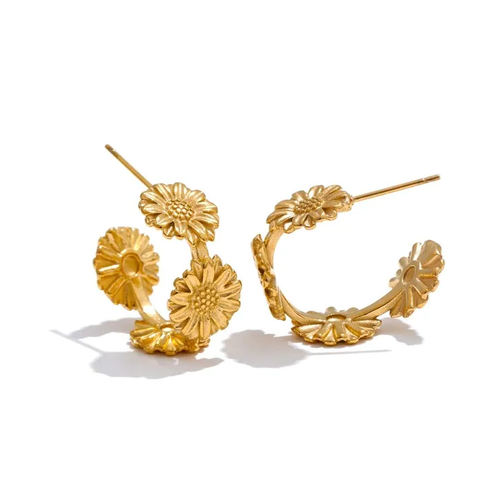 Daisy Hoop Earrings Mabel Love Co Earrings