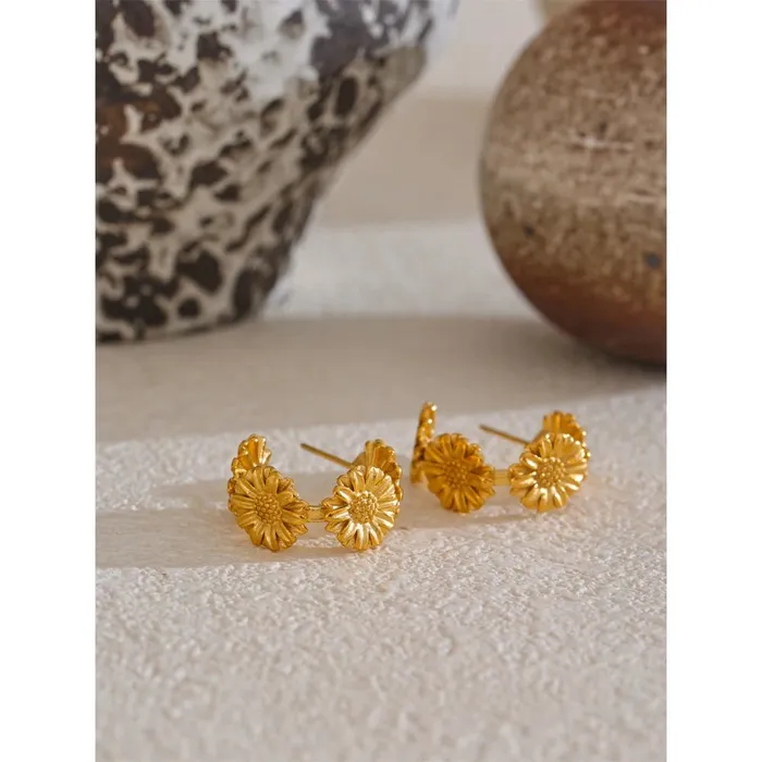 Daisy Hoop Earrings Mabel Love Co Earrings