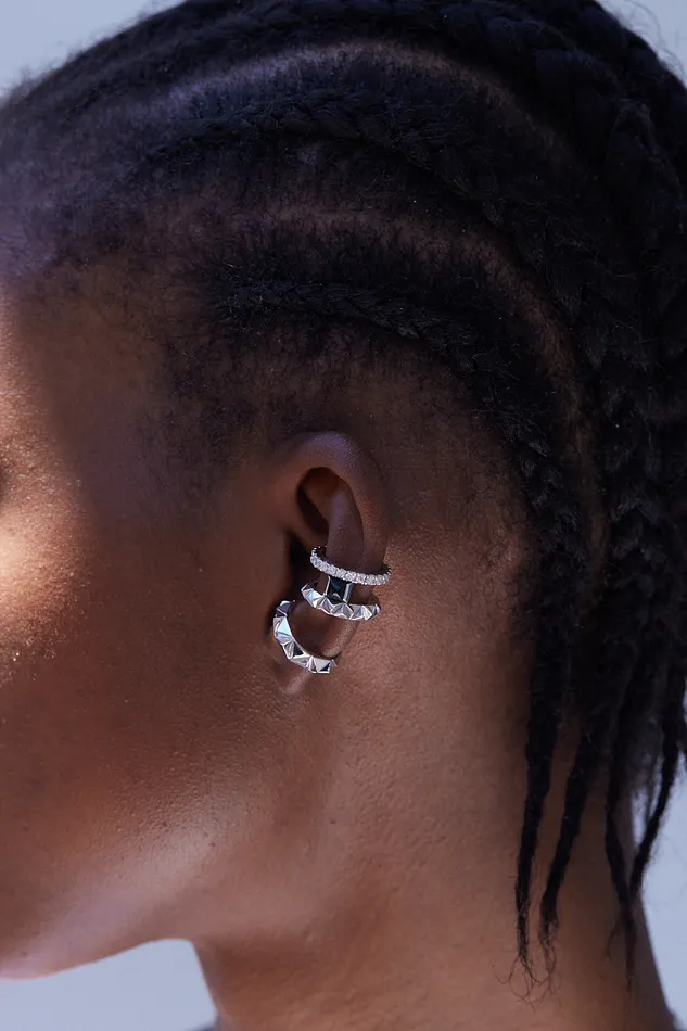 Earrings RIEFE Rugged Luxe Ear CuffWG Black Onyx