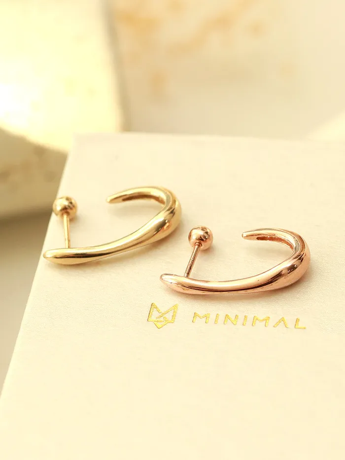 MinimalBijoux 14K Gold Bold Line Cartilage Earring 20G18G Earrings