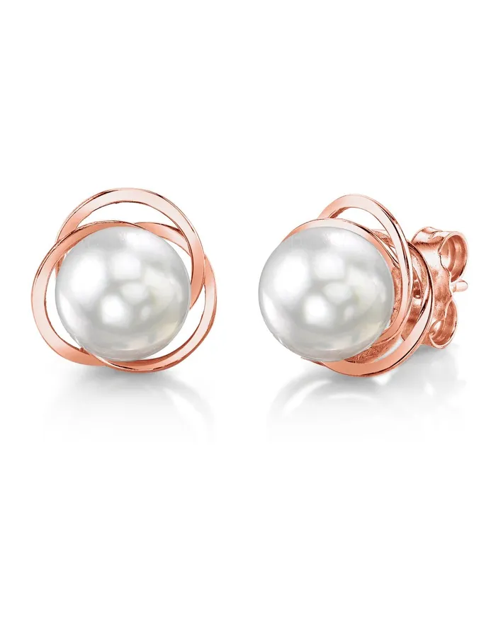 SPT Earrings White South Sea Pearl Khilana Stud Earrings
