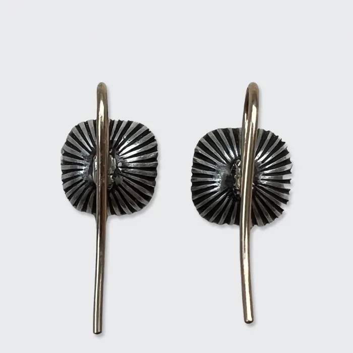 21stfinds Earrings 17th Century Stuart Crystal Hairwork Earrings 21stfinds Earrings 17th Century Stuart Crystal Hairwork Earrings