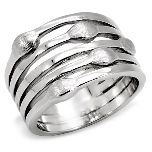 Alamode Rings TK106 High polished no plating Stainless Steel Ring with No Stone