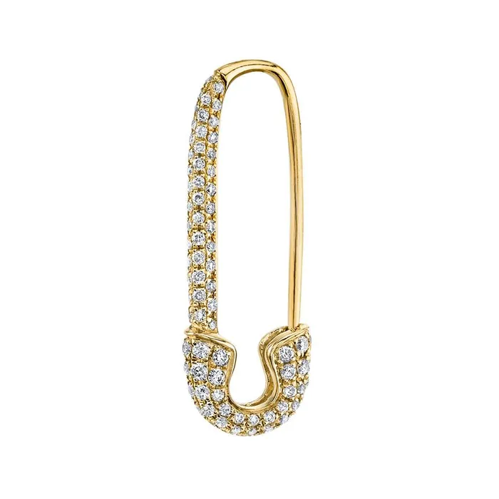 anitako Earrings DIAMOND SAFETY PIN EARRING