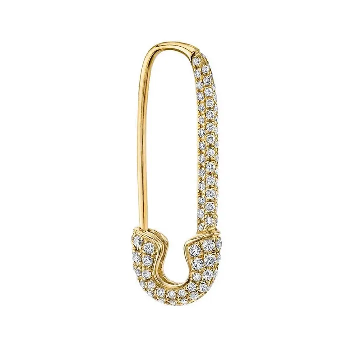 anitako Earrings DIAMOND SAFETY PIN EARRING