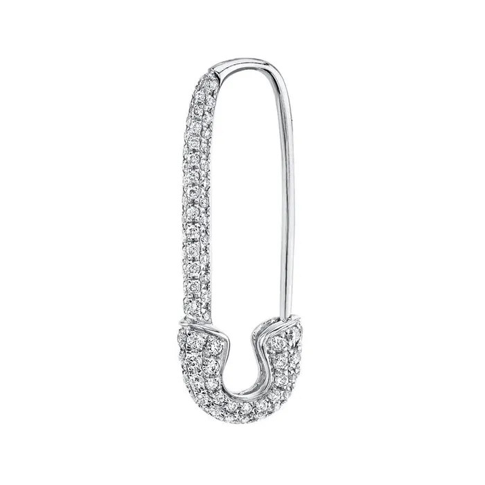 anitako Earrings DIAMOND SAFETY PIN EARRING