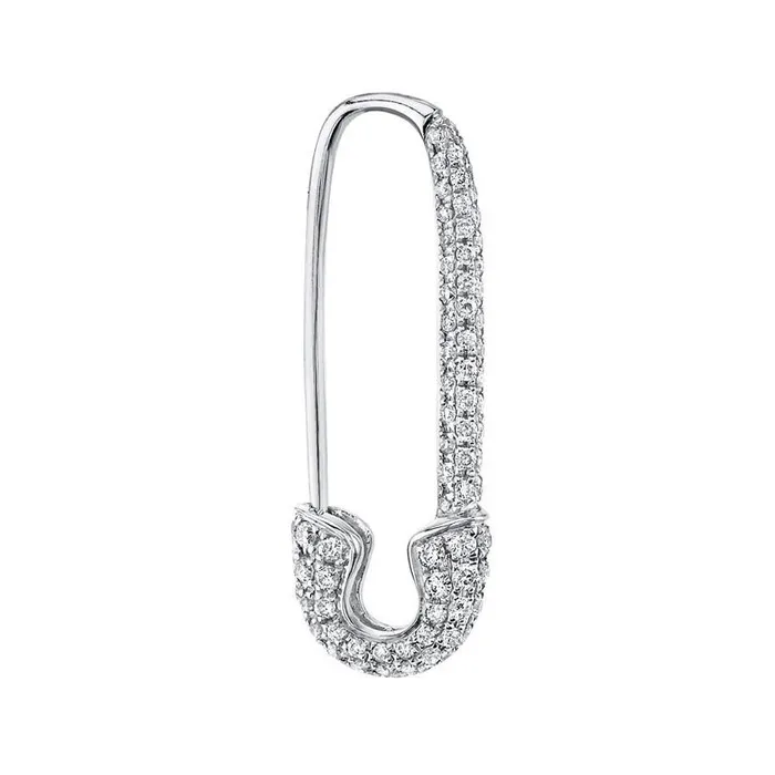 anitako Earrings DIAMOND SAFETY PIN EARRING