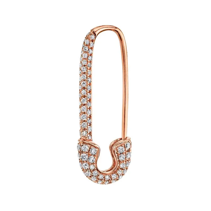 anitako Earrings DIAMOND SAFETY PIN EARRING