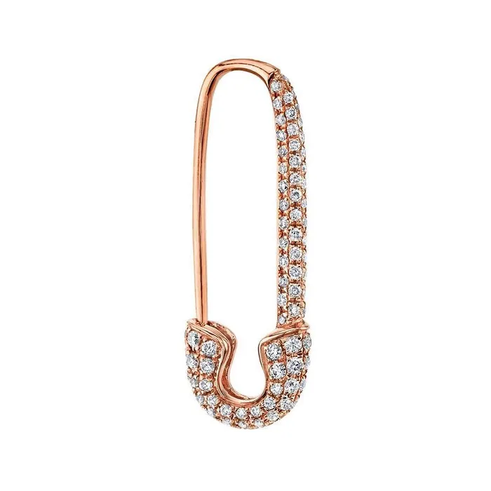 anitako Earrings DIAMOND SAFETY PIN EARRING