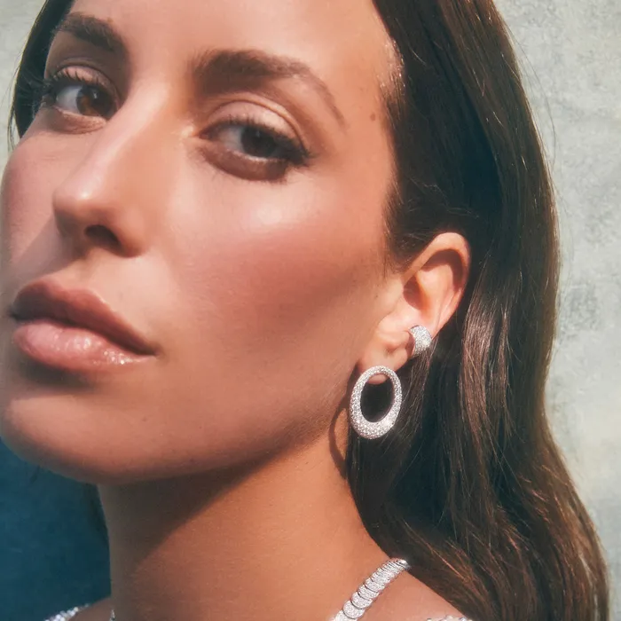 anitako Earrings LARGE PAVE DIAMOND GALAXY EARRINGS