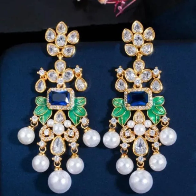 Divine Inspiration Styles Earrings CWW Womens Fashion Beautiful Floral Flower Design Stylish Luxury Statement Earrings Divine Inspiration Styles Earrings CWW Womens Fashion Beautiful Floral Flower Design Stylish Luxury Statement Earrings