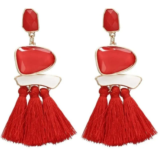 Earrings Divine Inspiration Styles HCL Womens Elegant Fashion Vintage Statement Tassel Earrings Earrings Divine Inspiration Styles HCL Womens Elegant Fashion Vintage Statement Tassel Earrings