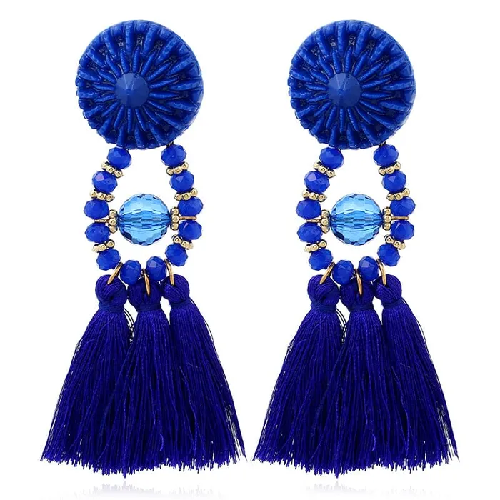 Earrings Divine Inspiration Styles HCL Womens Elegant Fashion Vintage Statement Tassel Earrings