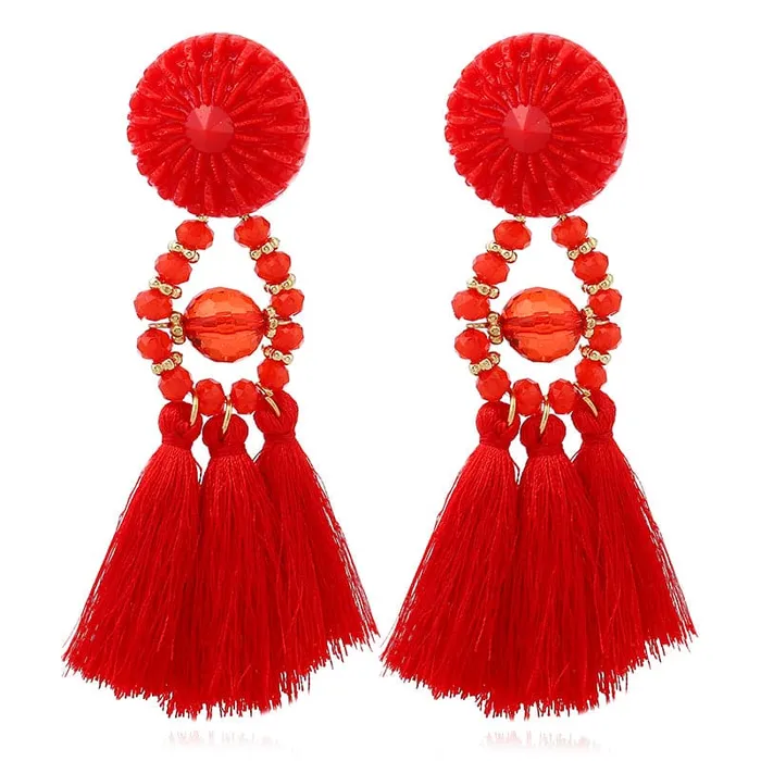 Earrings Divine Inspiration Styles HCL Womens Elegant Fashion Vintage Statement Tassel Earrings