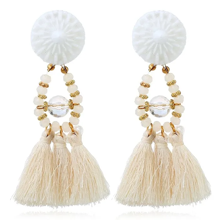 Earrings Divine Inspiration Styles HCL Womens Elegant Fashion Vintage Statement Tassel Earrings