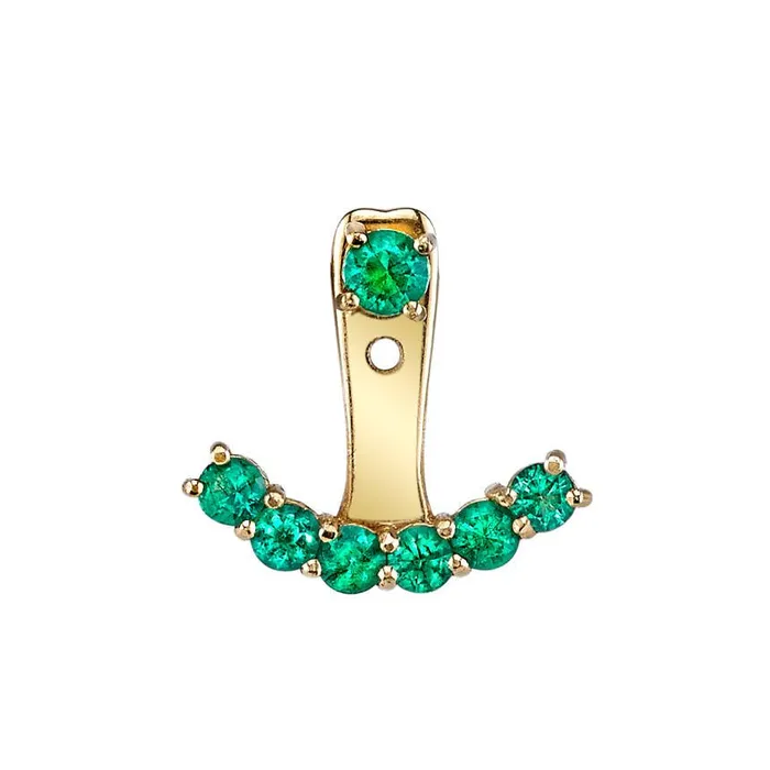 Earrings EMERALD EAR JACKET anitako