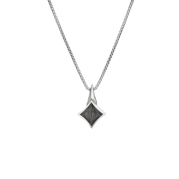 Necklaces closebymejewelry Small Luminary Cremation Necklace in Sterling Silver