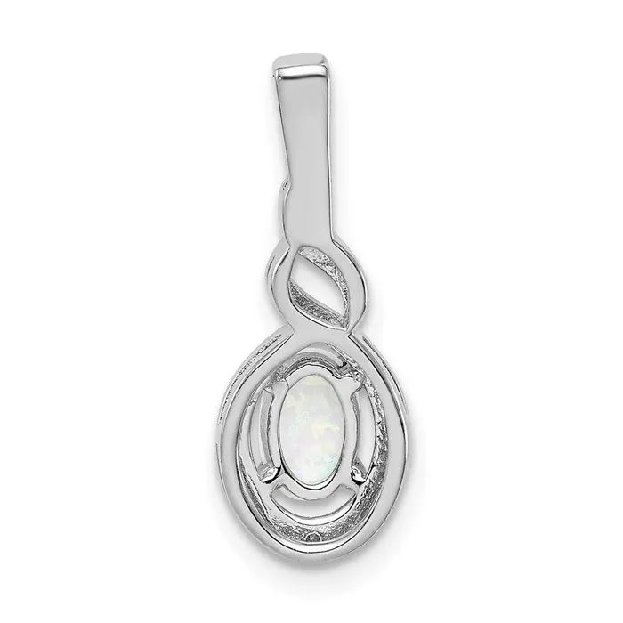 Necklaces Jewelry Sterling Silver Rhodiumplated Created Opal Diam Pendant Necklaces Jewelry Sterling Silver Rhodiumplated Created Opal Diam Pendant