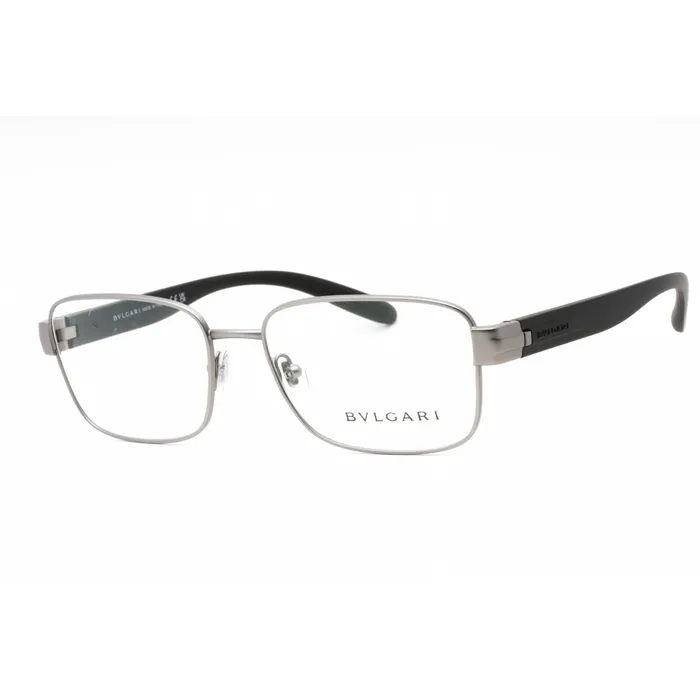Rings Bvlgari Mens Eyeglasses Matte Gunmetal Full Rim Rectangular Frame 0BV1113 195 BVLGARI