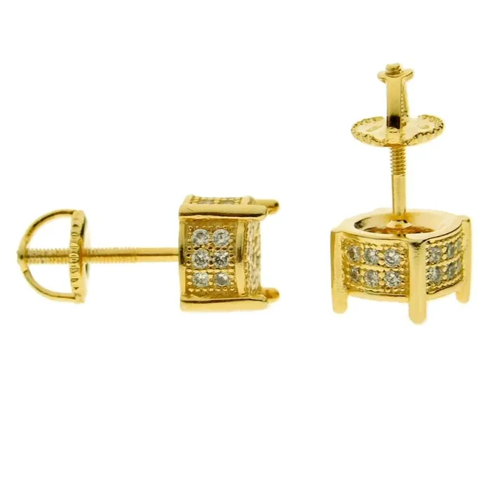 Round Prong CZ Screw Back Gold Finish Earrings 8MM Bling Cartel Admin Earrings Round Prong CZ Screw Back Gold Finish Earrings 8MM Bling Cartel Admin Earrings