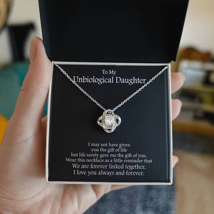 ShineOn Fulfillment Necklaces To My Unbiological Daughter Message Card Necklace