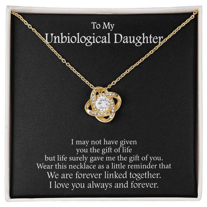 ShineOn Fulfillment Necklaces To My Unbiological Daughter Message Card Necklace