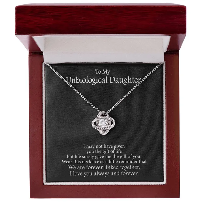 ShineOn Fulfillment Necklaces To My Unbiological Daughter Message Card Necklace