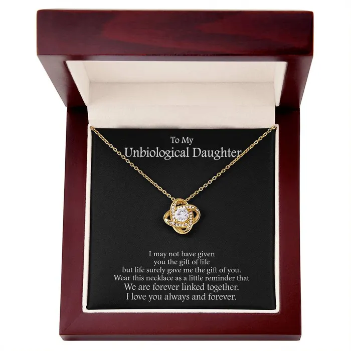 ShineOn Fulfillment Necklaces To My Unbiological Daughter Message Card Necklace