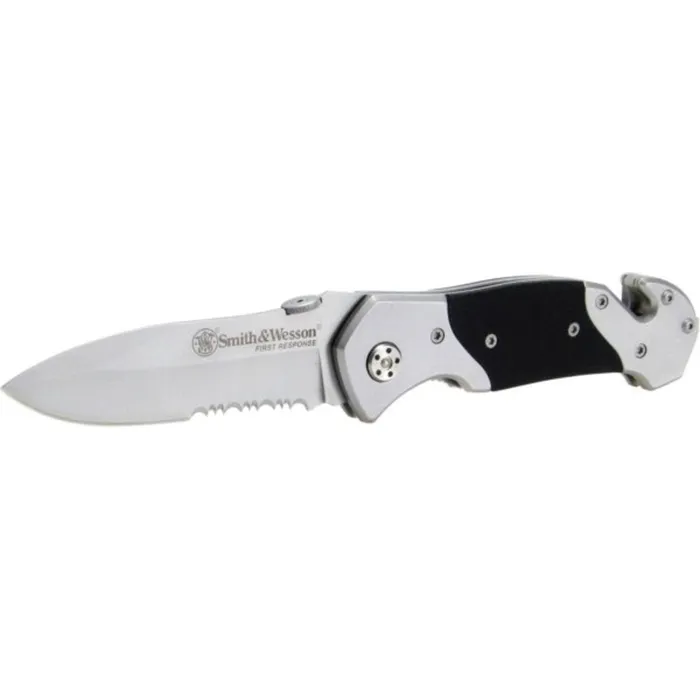 Smith Wesson Bracelets Smith Wesson Folding Knife Black Stainless Steel with G10 Inlay Handle SWFRS