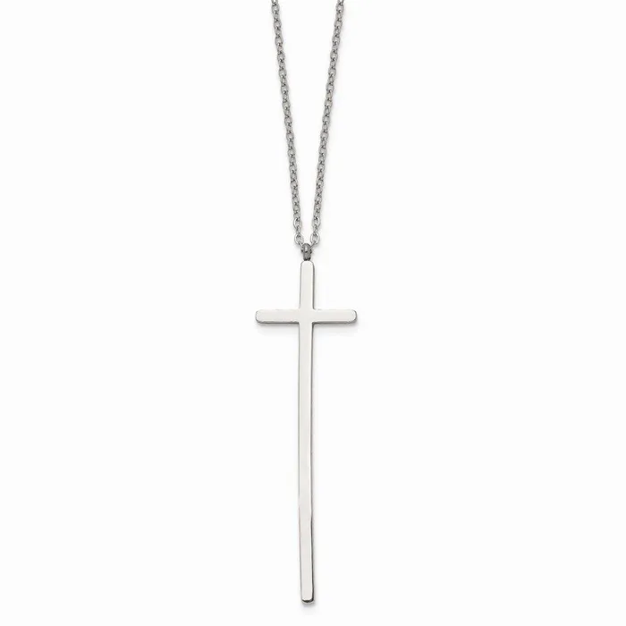 Stainless Steel Cross Necklace Chisel Necklaces Stainless Steel Cross Necklace Chisel Necklaces