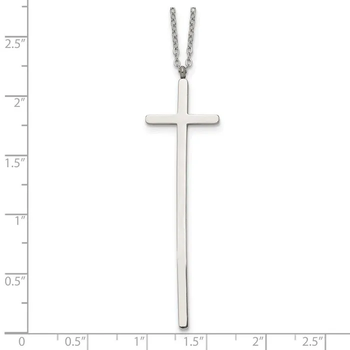 Stainless Steel Cross Necklace Chisel Necklaces Stainless Steel Cross Necklace Chisel Necklaces