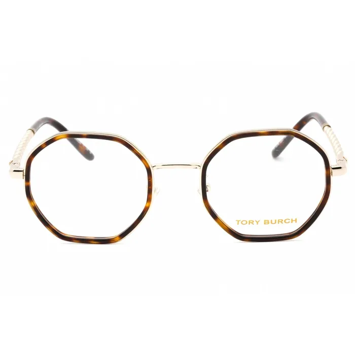 Tory Burch Womens Eyeglasses Dark Tortoise Pale Gold Full Rim Frame 0TY1075 3337 Tory Burch PreStyled Sets