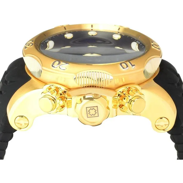 Watches Invicta Invicta Mens Chronograph Watch Venom Yellow Gold Case Blue Dial Black Strap 32614 Watches Invicta Invicta Mens Chronograph Watch Venom Yellow Gold Case Blue Dial Black Strap 32614