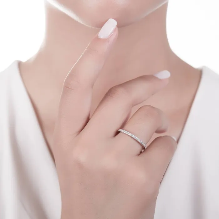 BERRICLE Rings Solitaire 1ct Princess CZ Ring Set in Sterling Silver
