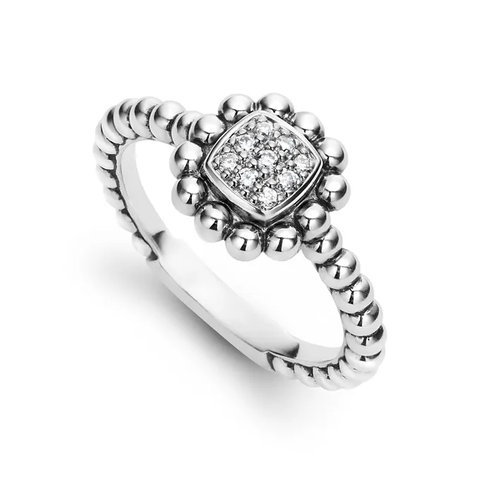 Caviar Spark Caviar Square Diamond Ring Lagos Rings