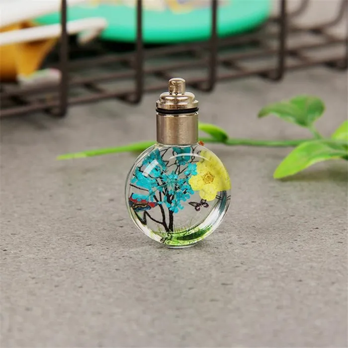 Dried Nature Glass Necklace WickedAF Necklaces