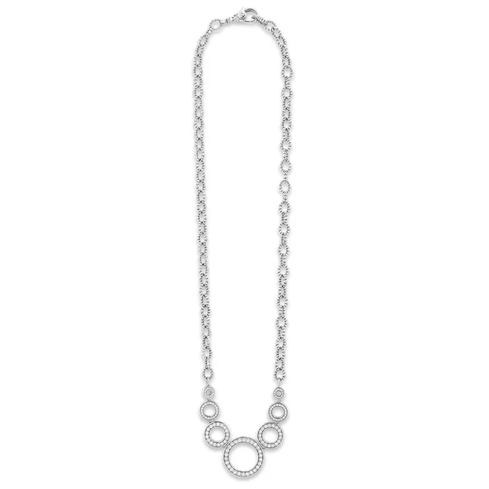 Necklaces LAGOS Caviar Spark Seven Circle Diamond Link Necklace