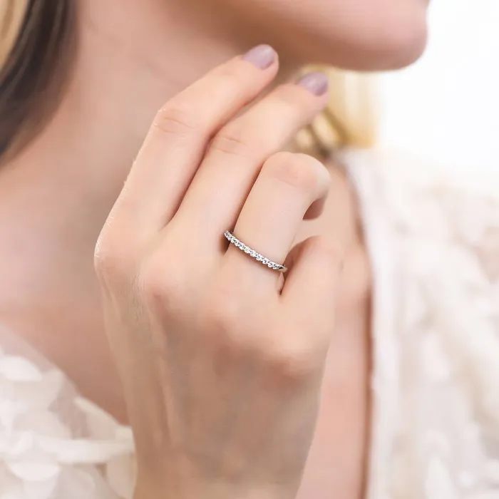 Rings BERRICLE Solitaire Hidden Halo 18ct Pear CZ Ring Set in Sterling Silver