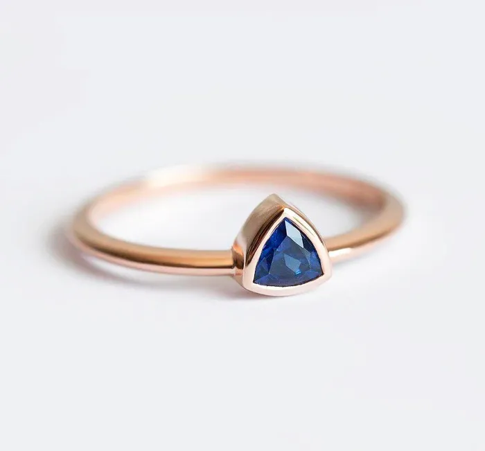 Rings Capucinne Balbir Blue Sapphire Ring Ready to Ship