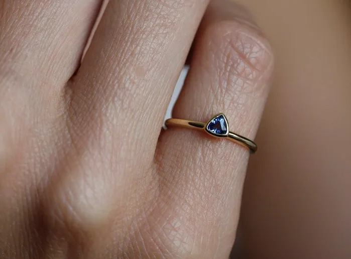 Rings Capucinne Balbir Blue Sapphire Ring Ready to Ship