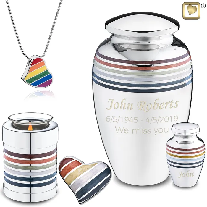 LoveUrns Necklaces Heart Keepsake Pride Bear Cremation Urn