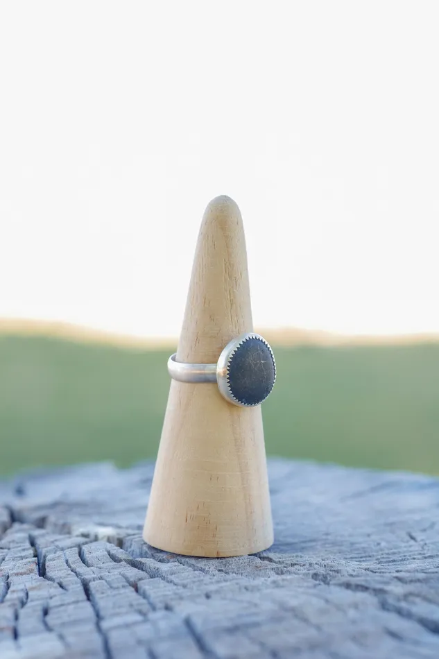 Rings Small N Simple Jewelry Black River Stone Ring Size 95 Rings Small N Simple Jewelry Black River Stone Ring Size 95