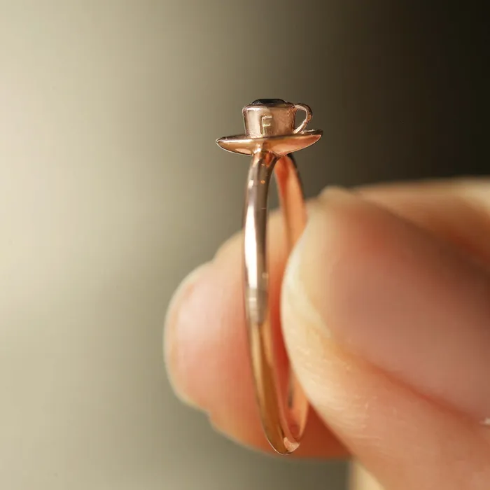 Rings Tiny Coffee Cup Ring LOULOUROSE