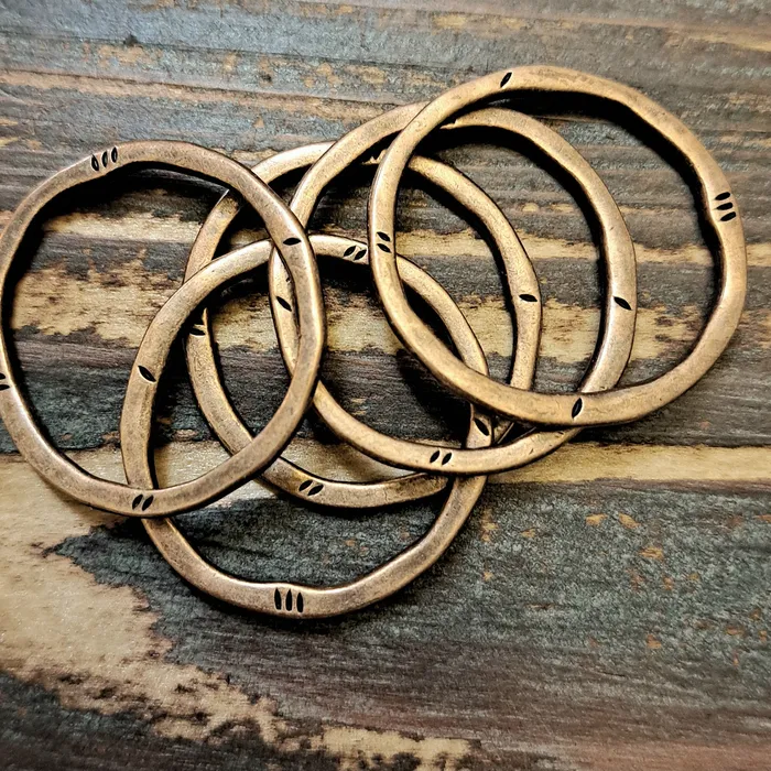 ABD Exclusives Rings AB0261 Antique Copper 32mm Ancient Style Ring Pkg 5