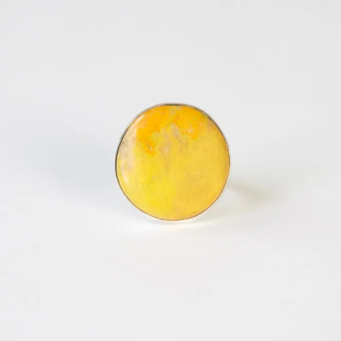 aliceeden Bumble Bee Jasper Gemstone Ring Set in Sterling Silver CREATIVITY Rings