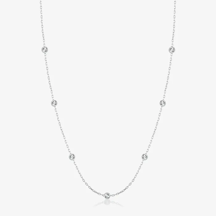 Bead Station Necklace Gelin Diamond Necklaces