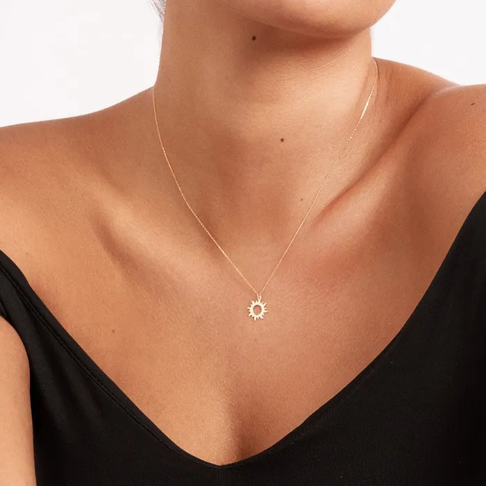 Gelin Diamond Necklaces Sun Necklace