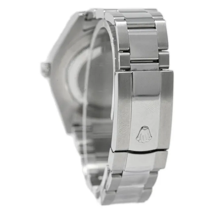 Happy Jewelers Bracelets Rolex Mens Datejust II Stainless Steel 41mm Black Diamond Dial Watch Reference 116334