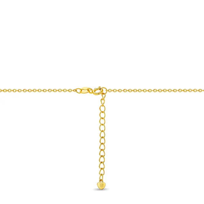 Necklaces Chains 925 Sterling Silver Classic Yellow Gold Plated 1mm Cable Link Chain 16 19 Rings